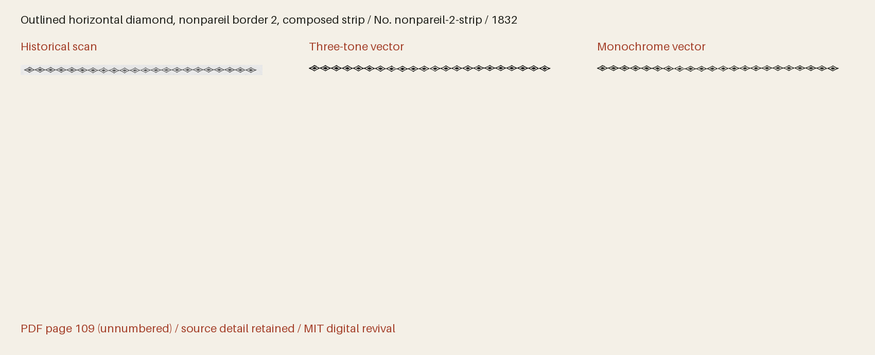 Historical scan beside the three-tone and monochrome vector revivals