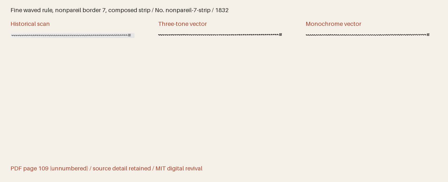Historical scan beside the three-tone and monochrome vector revivals