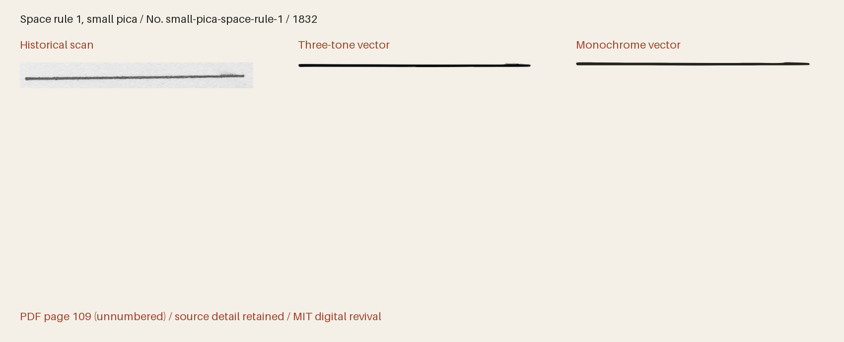 Historical scan beside the three-tone and monochrome vector revivals