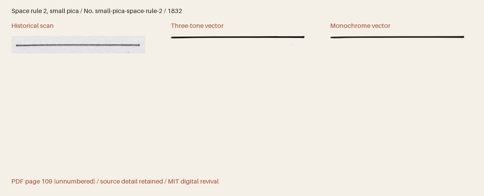 Historical scan beside the three-tone and monochrome vector revivals