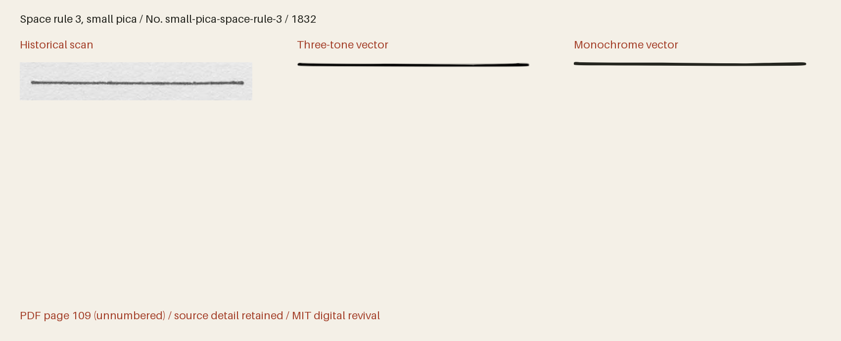 Historical scan beside the three-tone and monochrome vector revivals