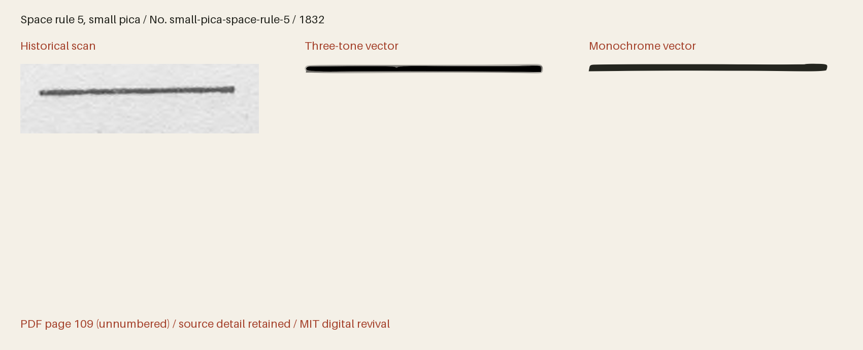 Historical scan beside the three-tone and monochrome vector revivals
