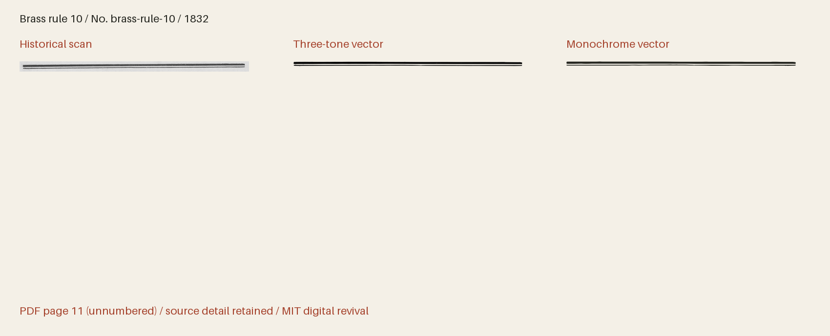 Historical scan beside the three-tone and monochrome vector revivals