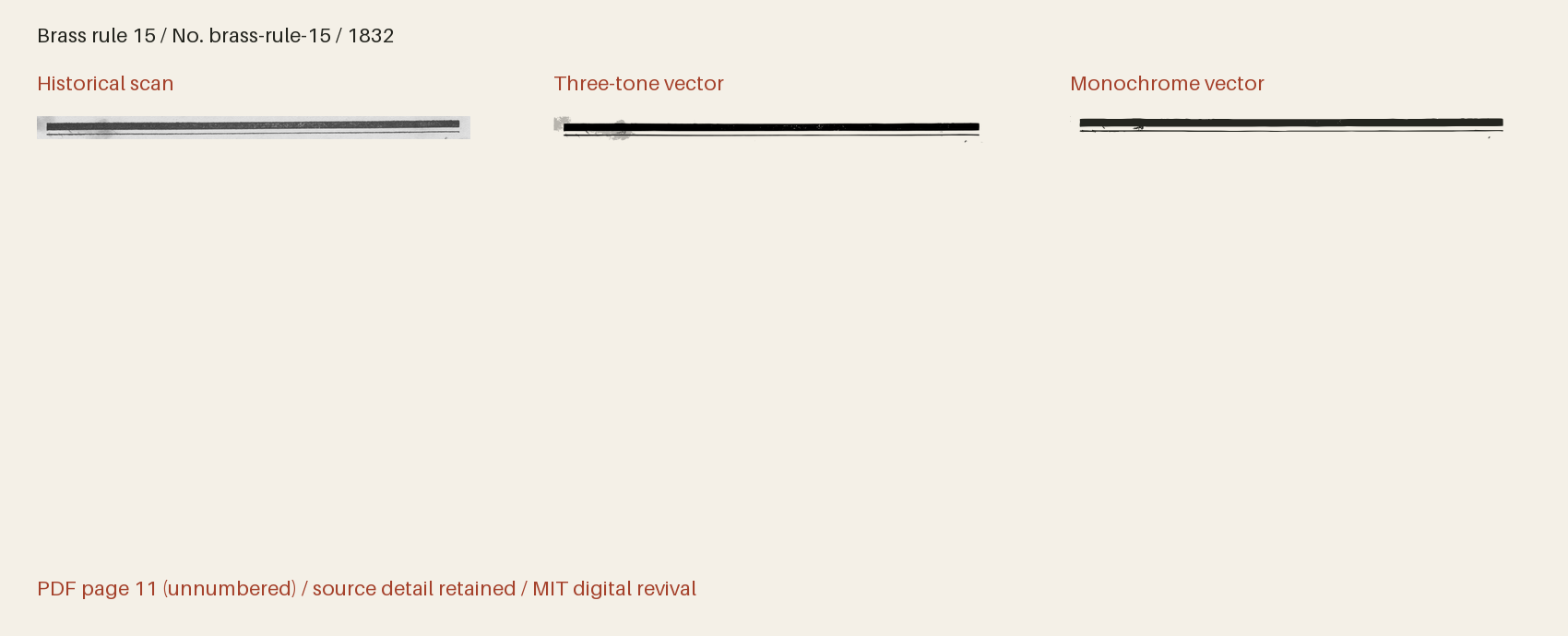 Historical scan beside the three-tone and monochrome vector revivals