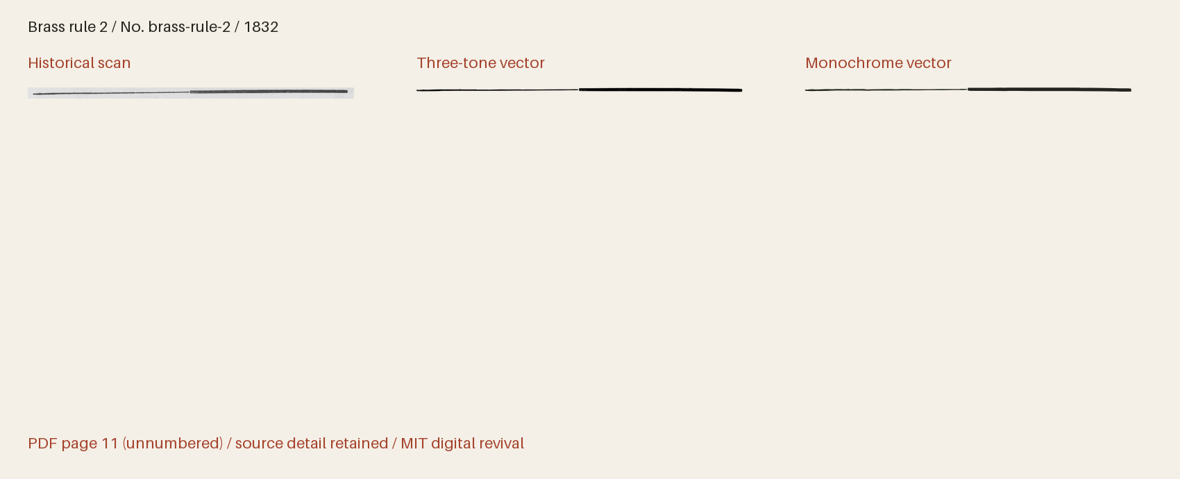 Historical scan beside the three-tone and monochrome vector revivals