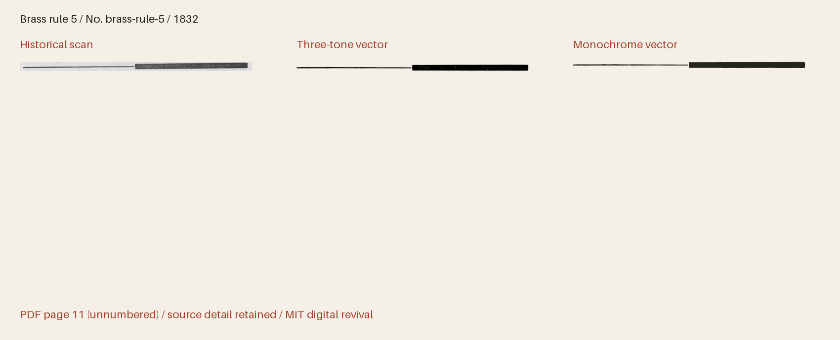 Historical scan beside the three-tone and monochrome vector revivals