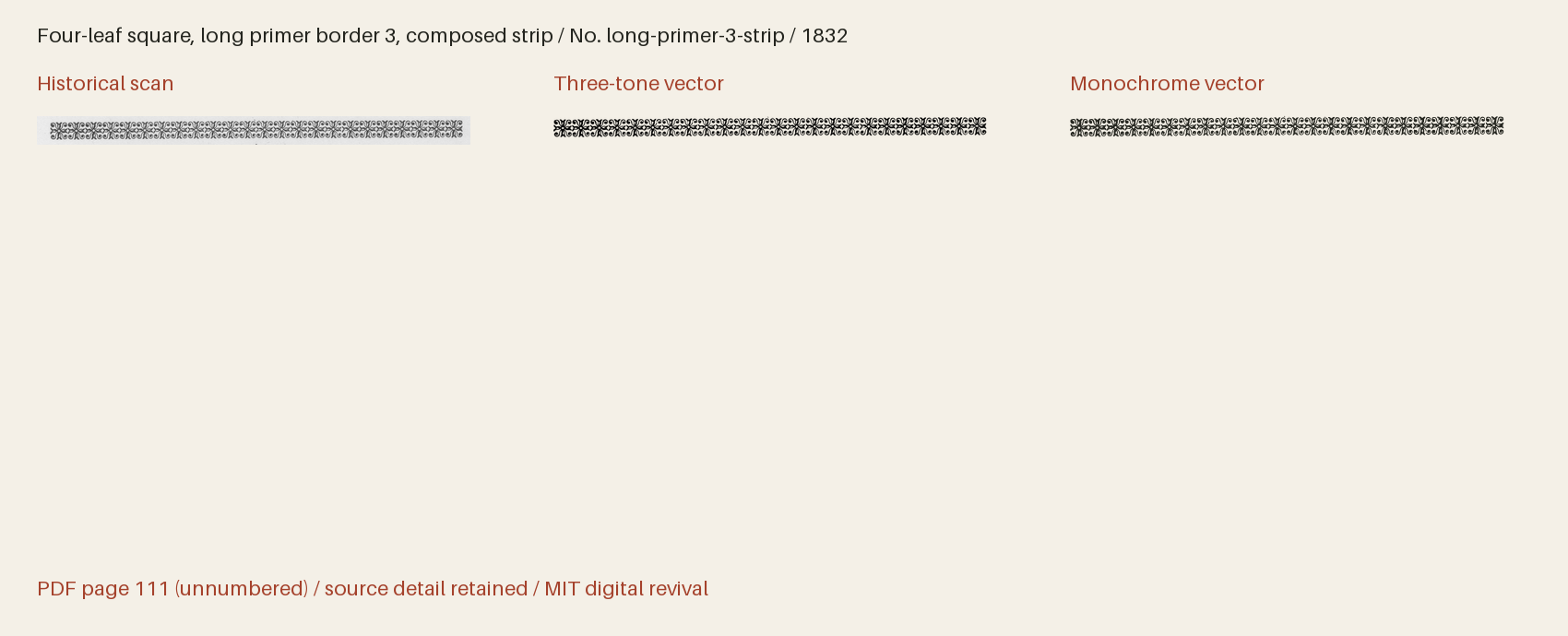 Historical scan beside the three-tone and monochrome vector revivals