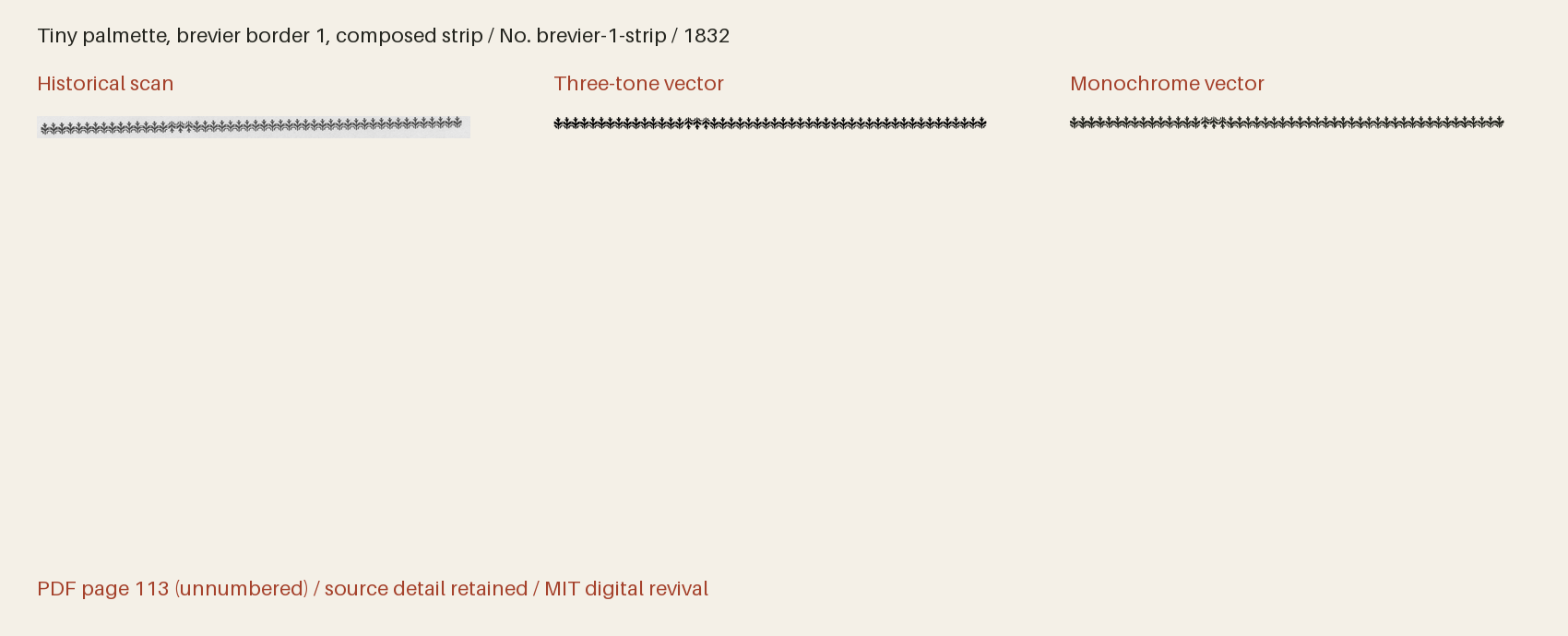 Historical scan beside the three-tone and monochrome vector revivals