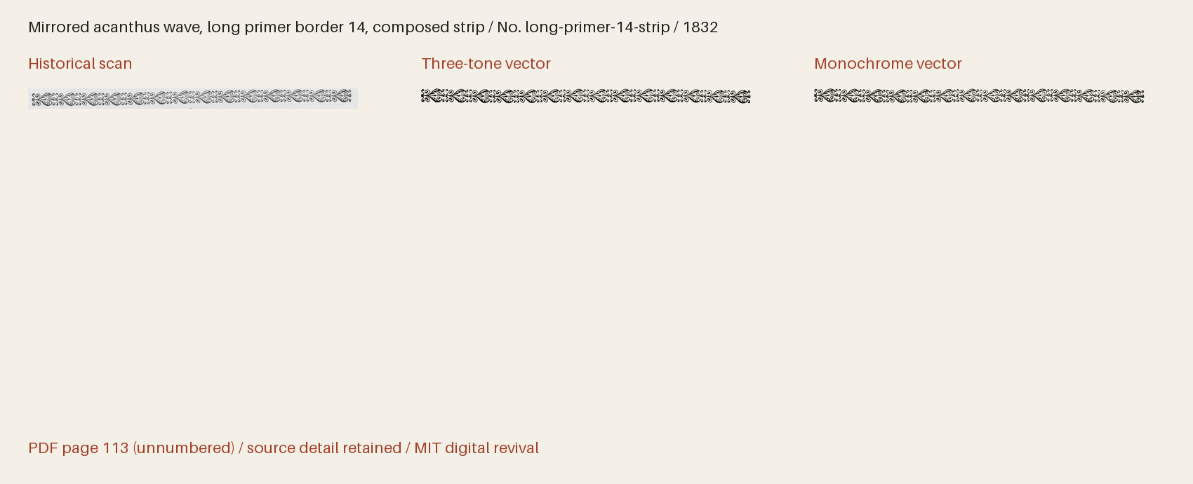 Historical scan beside the three-tone and monochrome vector revivals