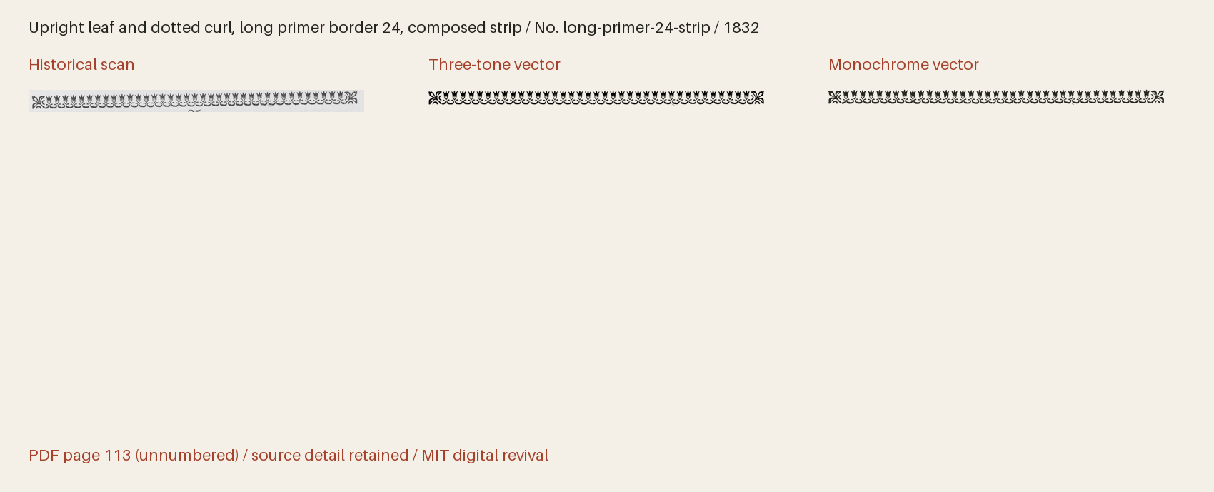 Historical scan beside the three-tone and monochrome vector revivals
