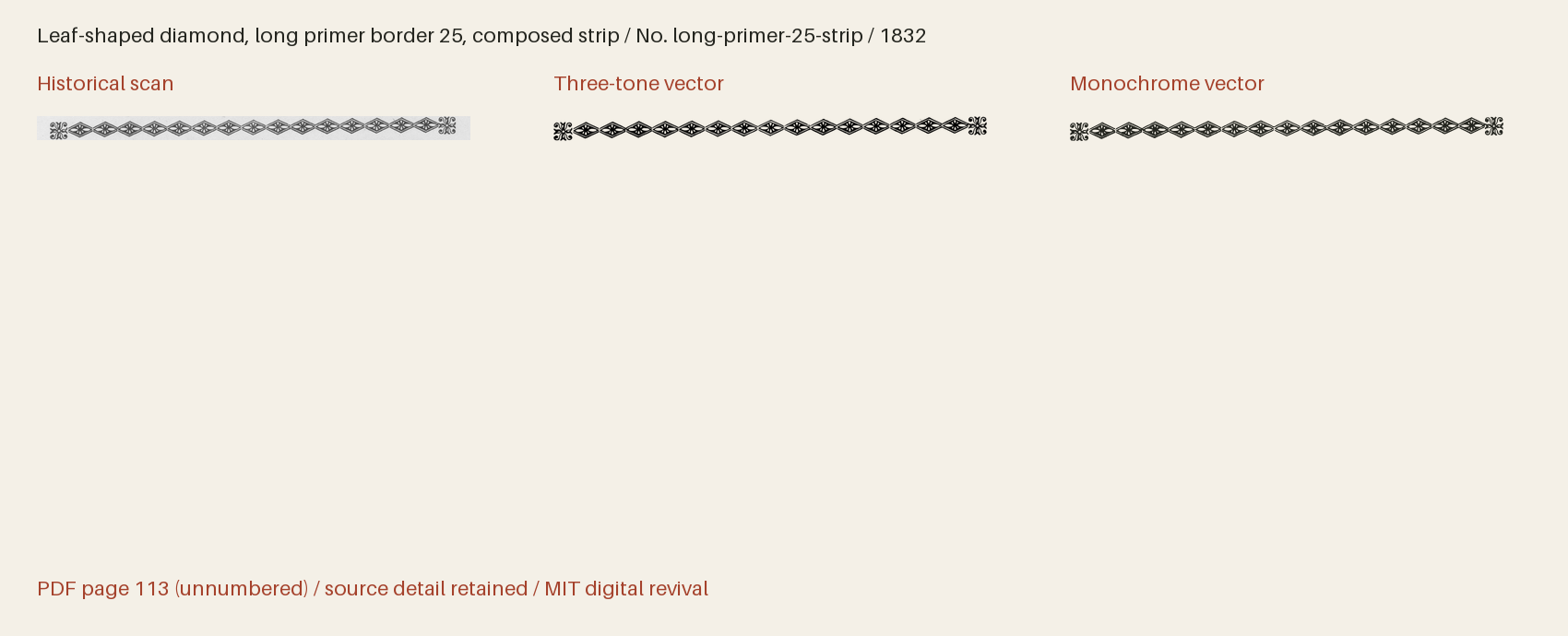 Historical scan beside the three-tone and monochrome vector revivals