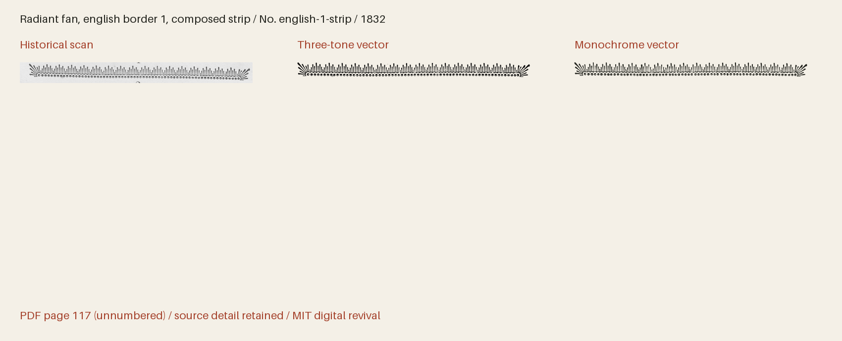 Historical scan beside the three-tone and monochrome vector revivals