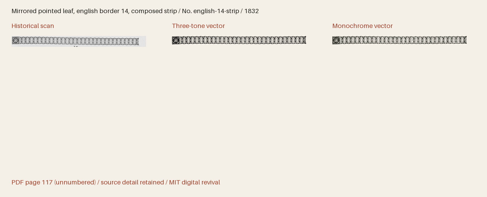 Historical scan beside the three-tone and monochrome vector revivals