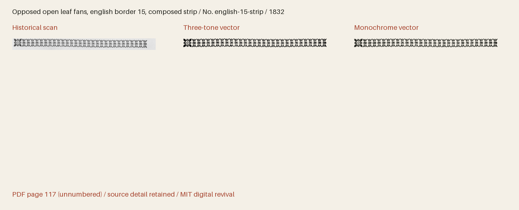 Historical scan beside the three-tone and monochrome vector revivals