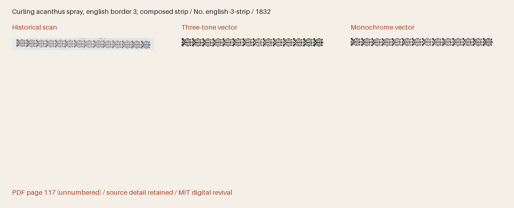 Historical scan beside the three-tone and monochrome vector revivals