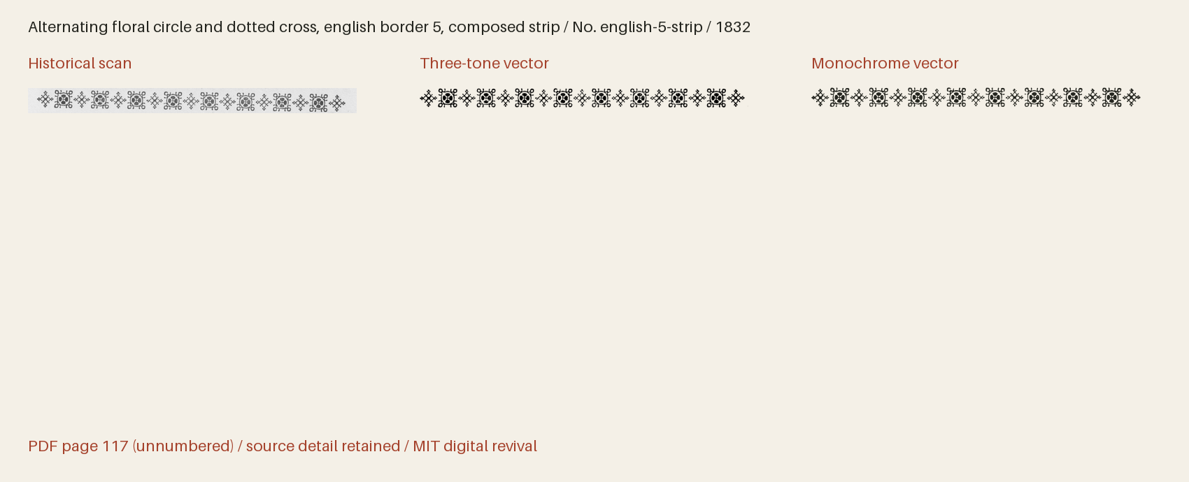 Historical scan beside the three-tone and monochrome vector revivals