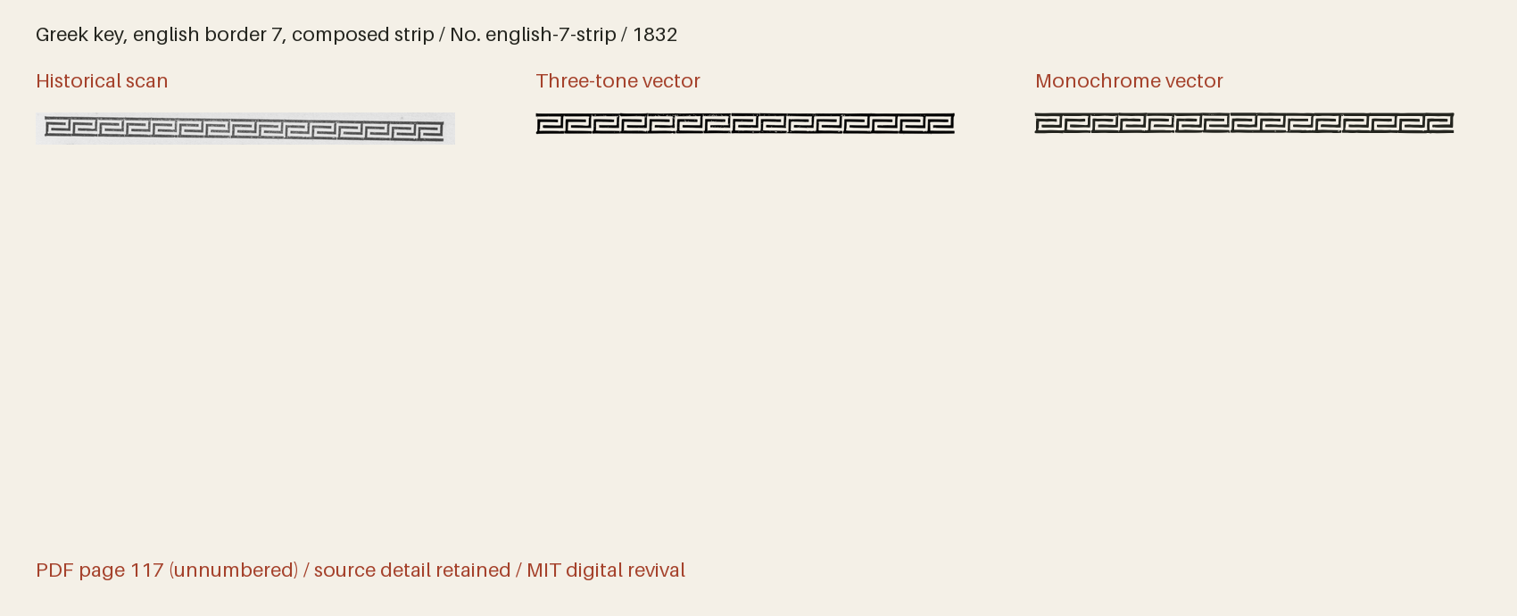 Historical scan beside the three-tone and monochrome vector revivals