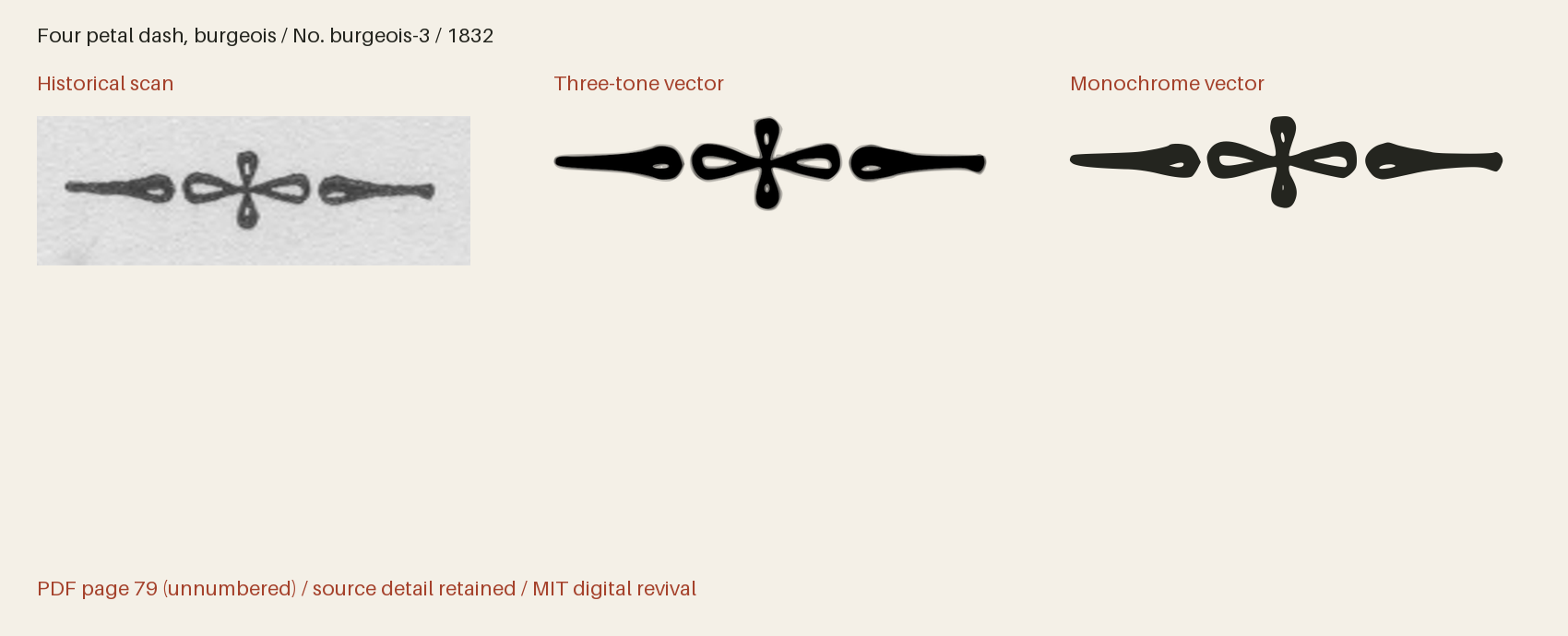 Historical scan beside the three-tone and monochrome vector revivals