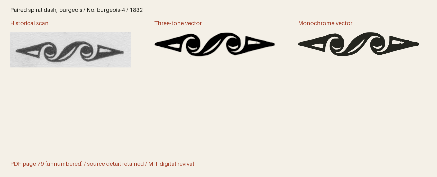 Historical scan beside the three-tone and monochrome vector revivals