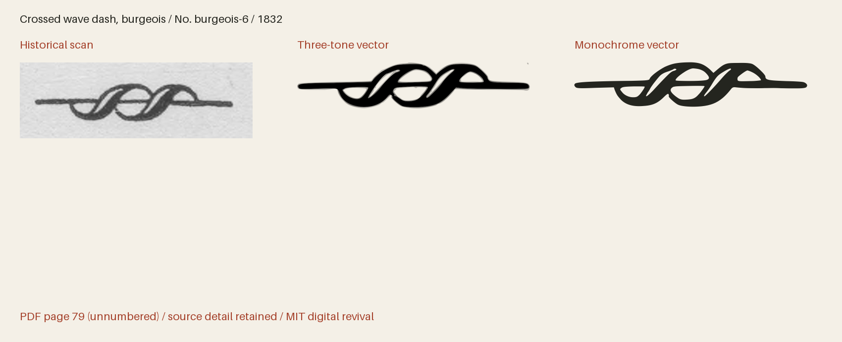 Historical scan beside the three-tone and monochrome vector revivals