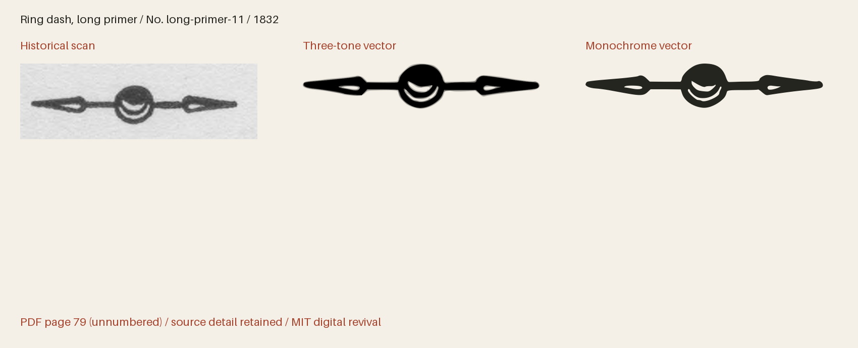 Historical scan beside the three-tone and monochrome vector revivals