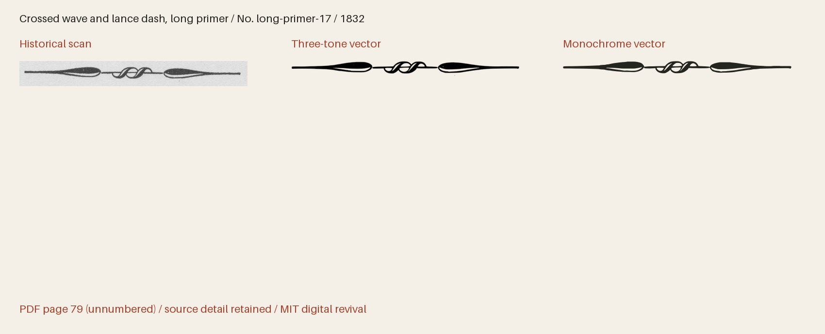 Historical scan beside the three-tone and monochrome vector revivals