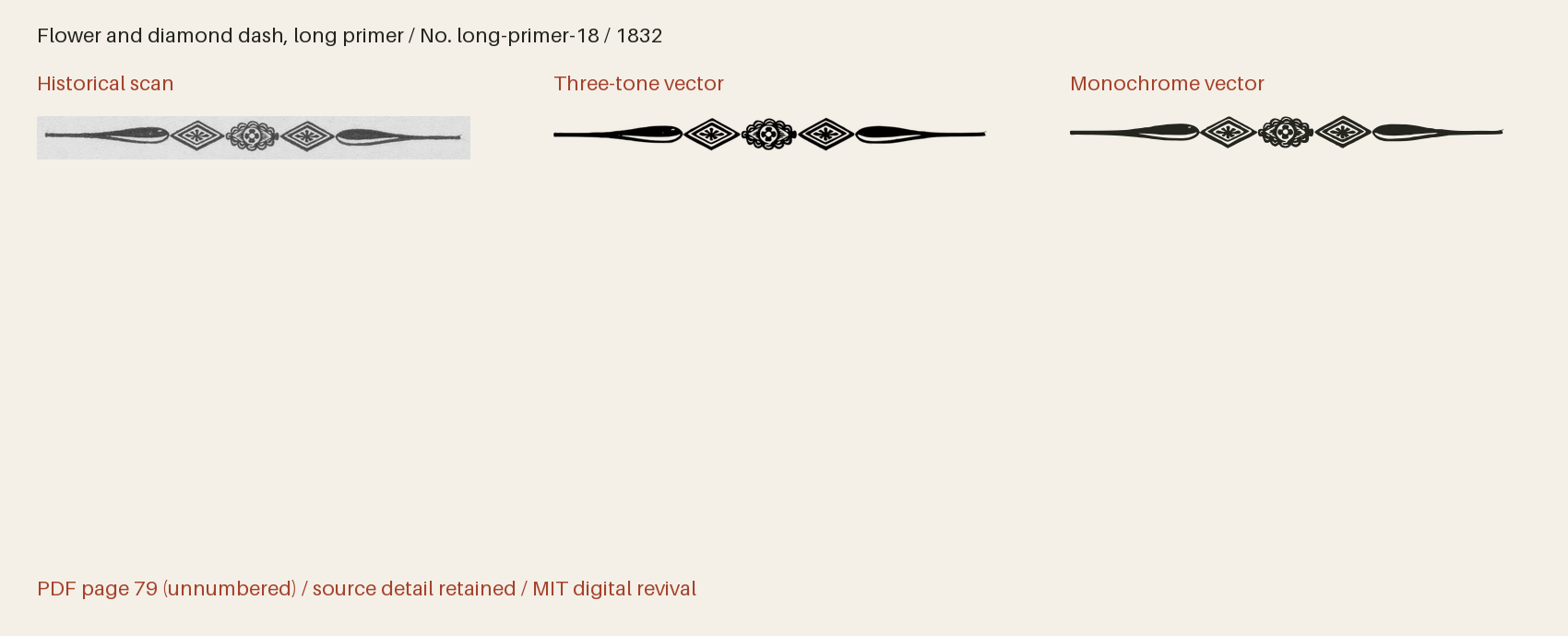 Historical scan beside the three-tone and monochrome vector revivals