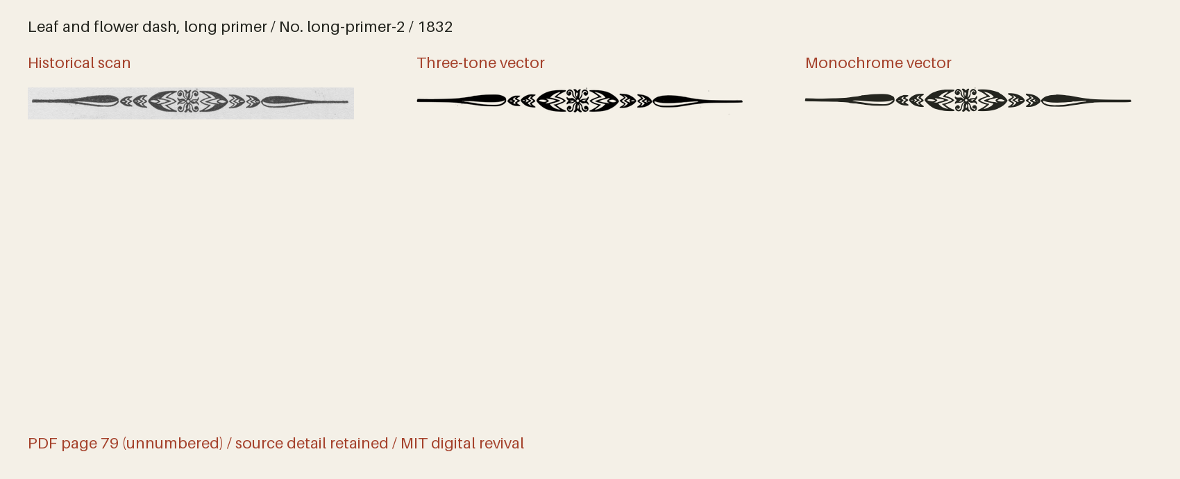 Historical scan beside the three-tone and monochrome vector revivals
