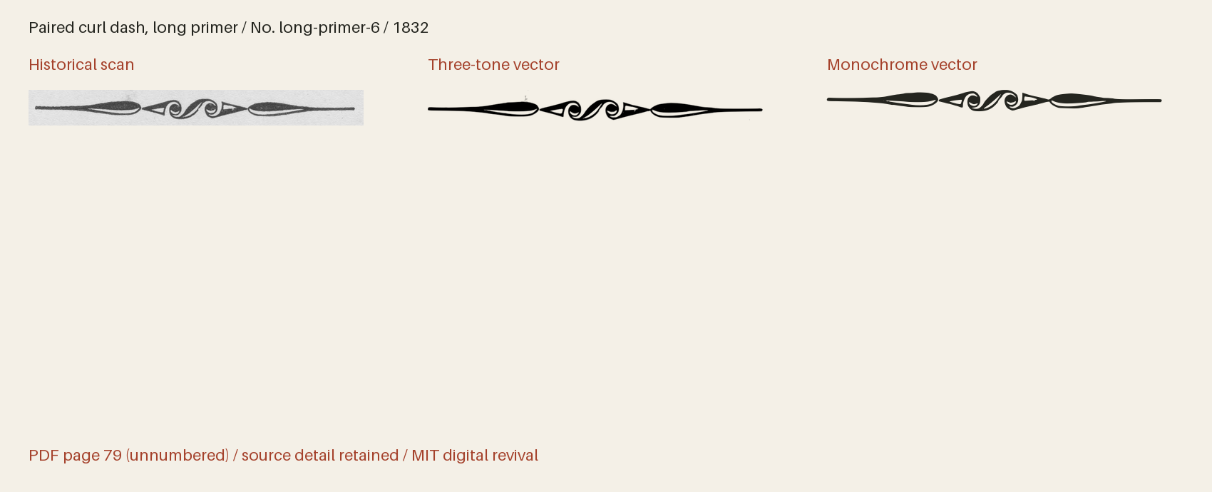 Historical scan beside the three-tone and monochrome vector revivals