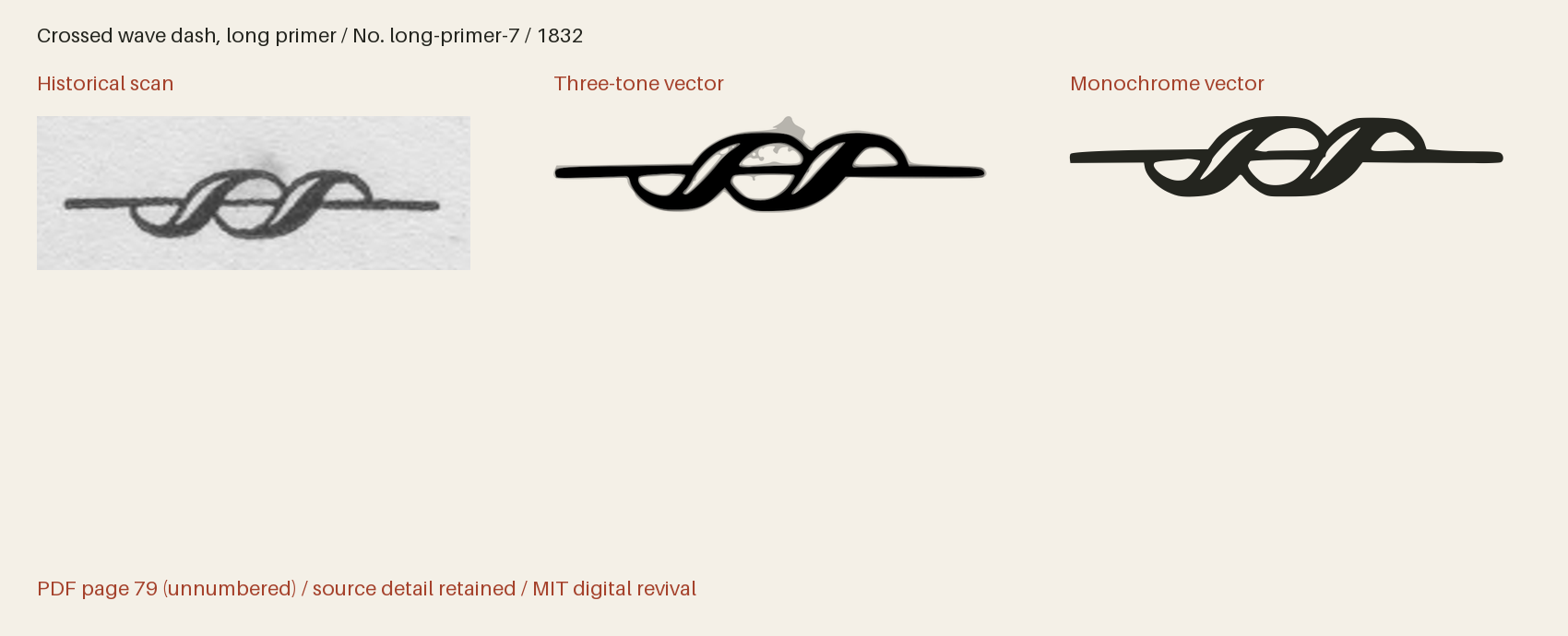Historical scan beside the three-tone and monochrome vector revivals