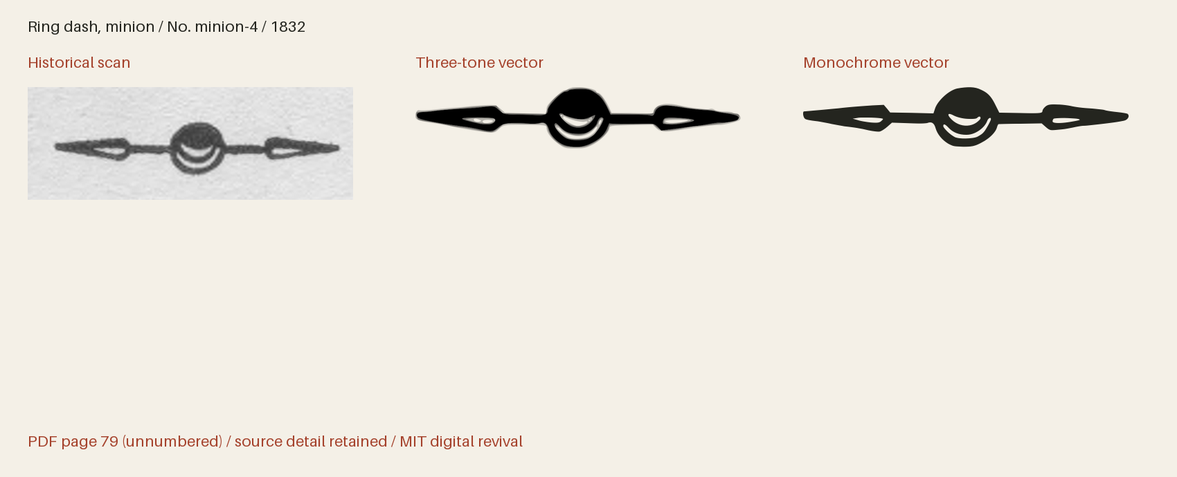 Historical scan beside the three-tone and monochrome vector revivals
