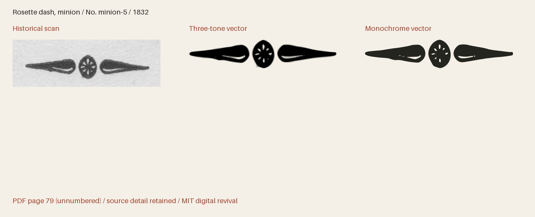 Historical scan beside the three-tone and monochrome vector revivals