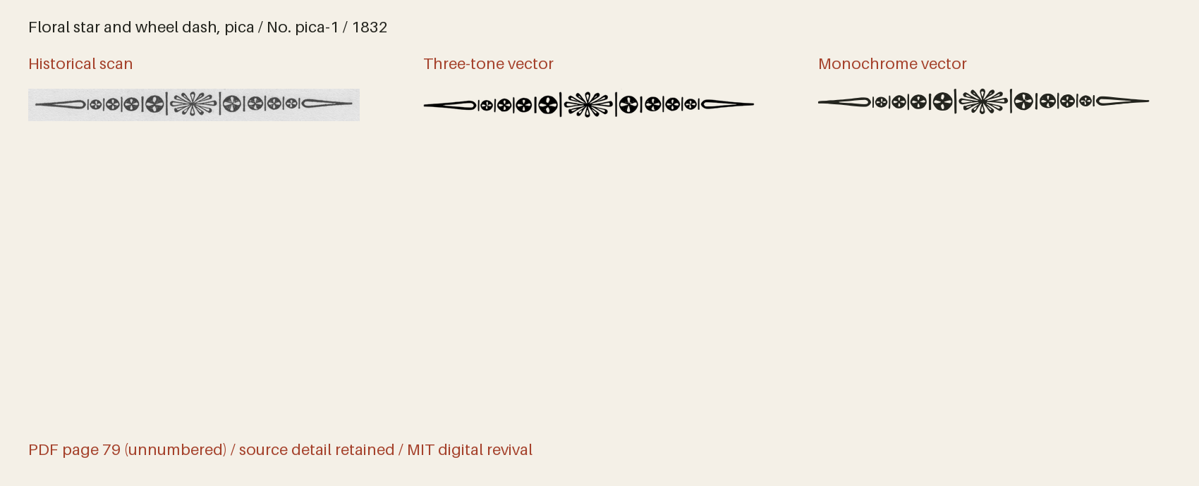 Historical scan beside the three-tone and monochrome vector revivals