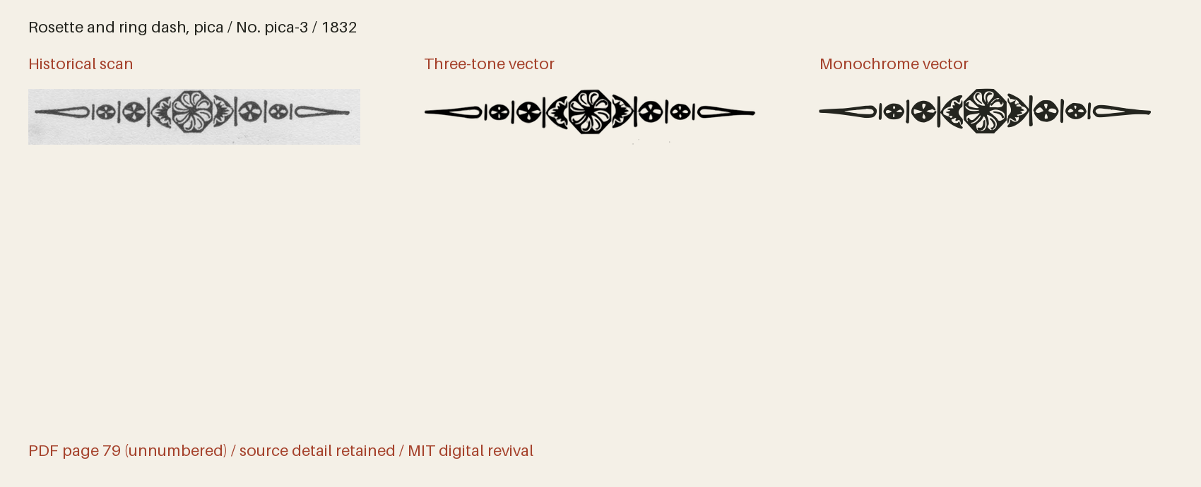 Historical scan beside the three-tone and monochrome vector revivals