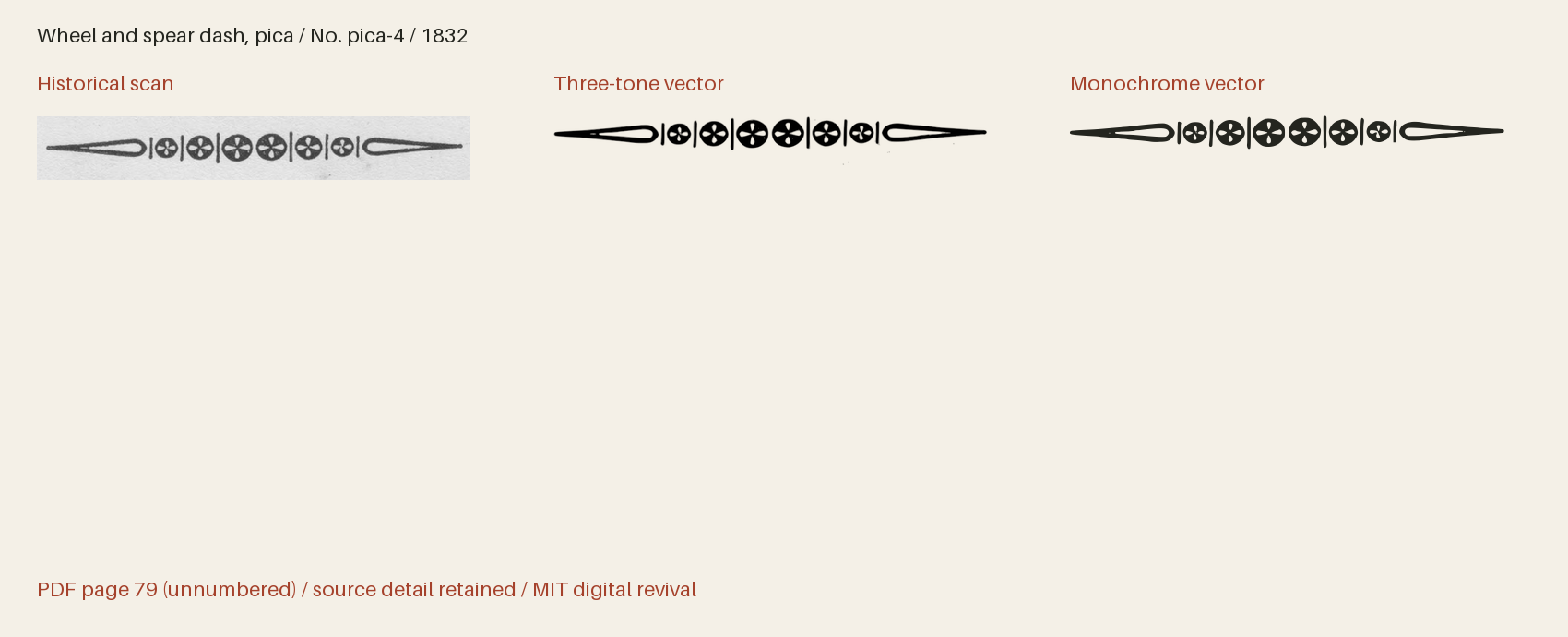 Historical scan beside the three-tone and monochrome vector revivals