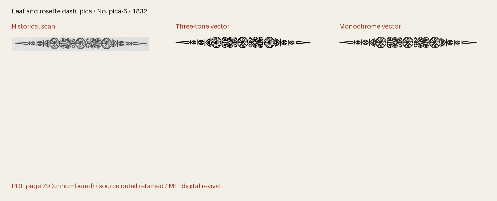 Historical scan beside the three-tone and monochrome vector revivals