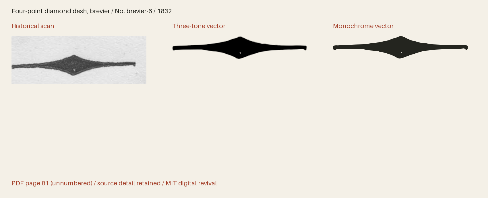 Historical scan beside the three-tone and monochrome vector revivals