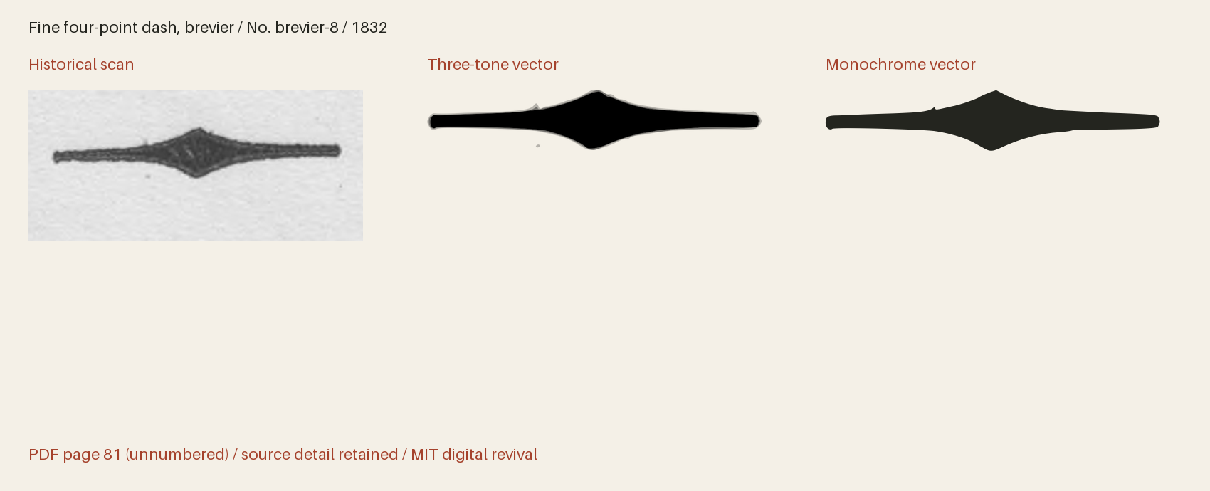Historical scan beside the three-tone and monochrome vector revivals