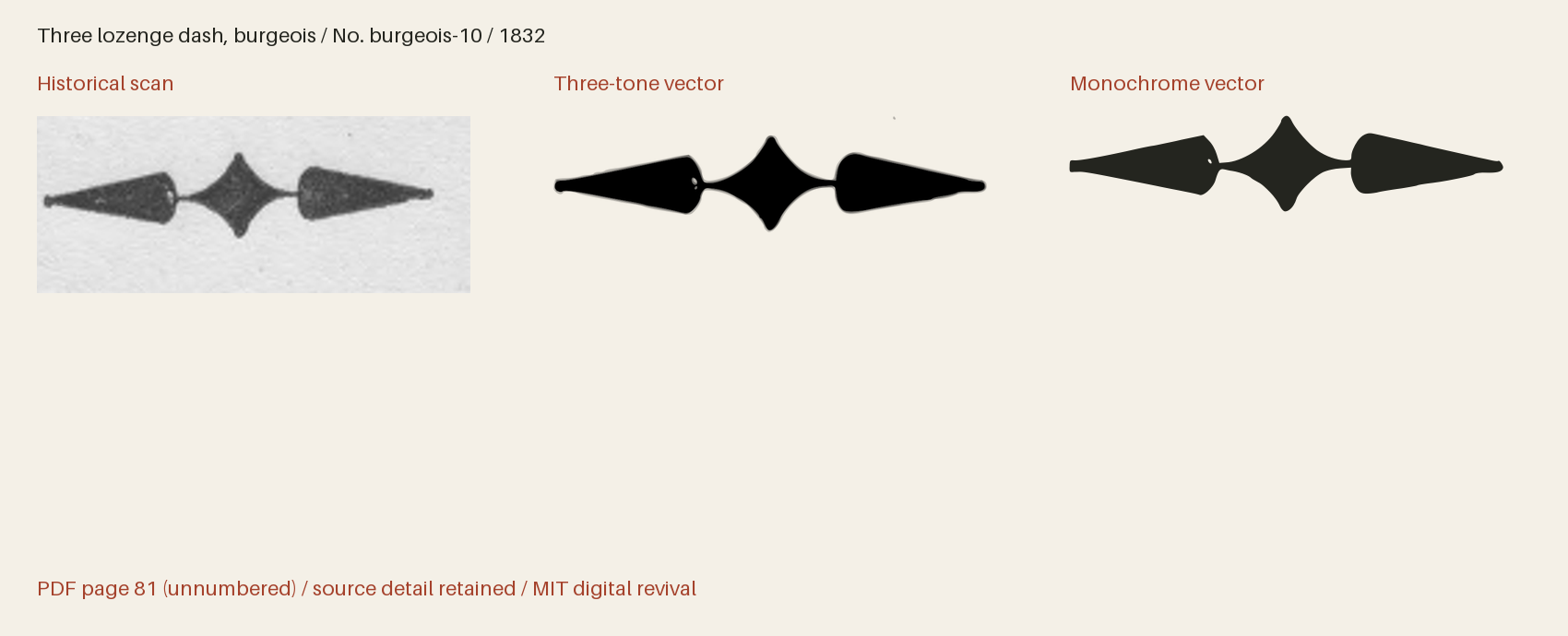 Historical scan beside the three-tone and monochrome vector revivals