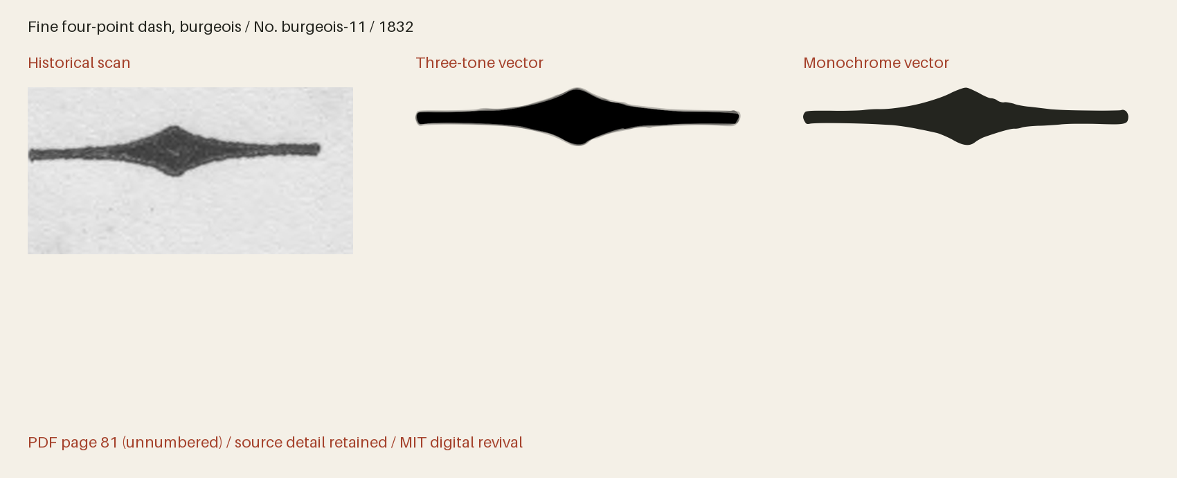 Historical scan beside the three-tone and monochrome vector revivals