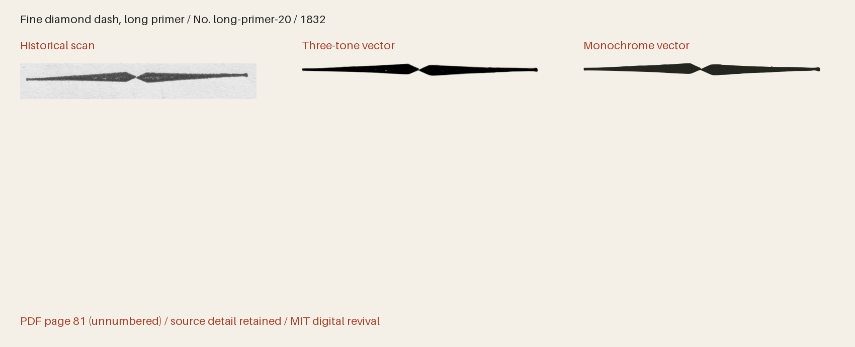 Historical scan beside the three-tone and monochrome vector revivals