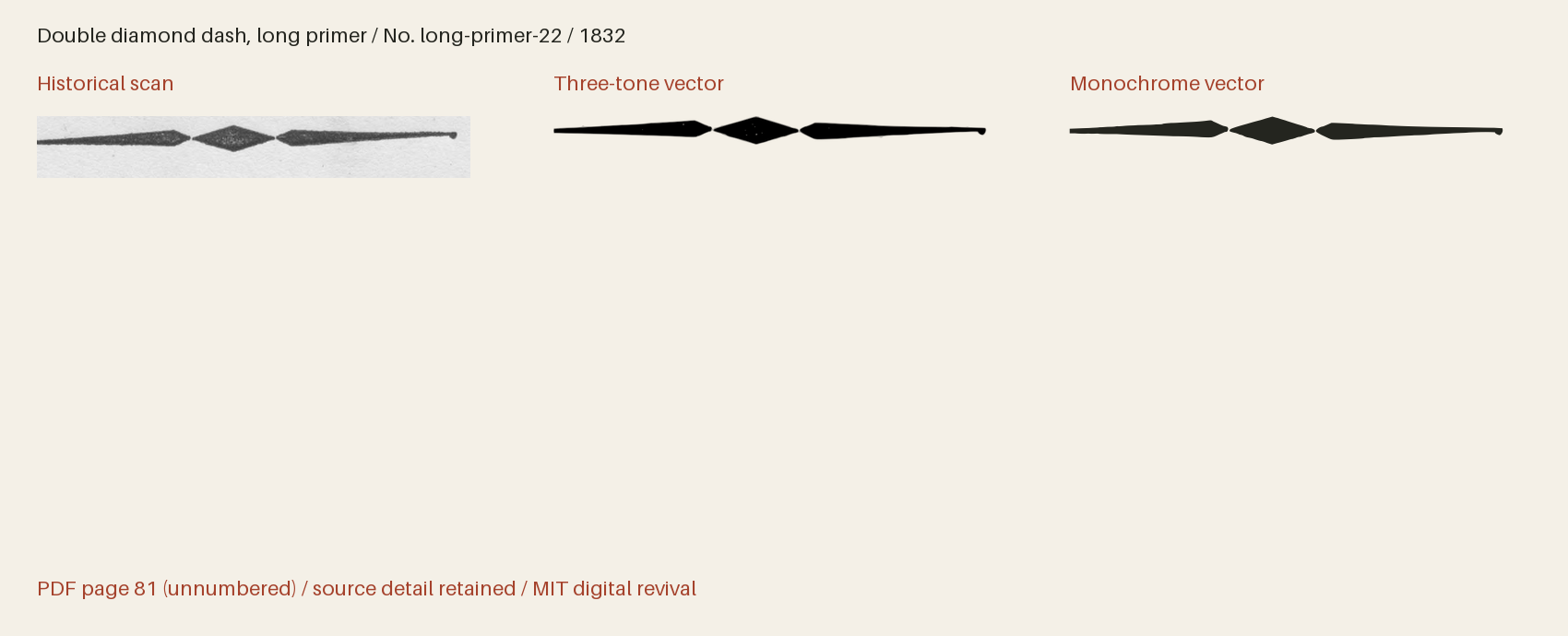 Historical scan beside the three-tone and monochrome vector revivals