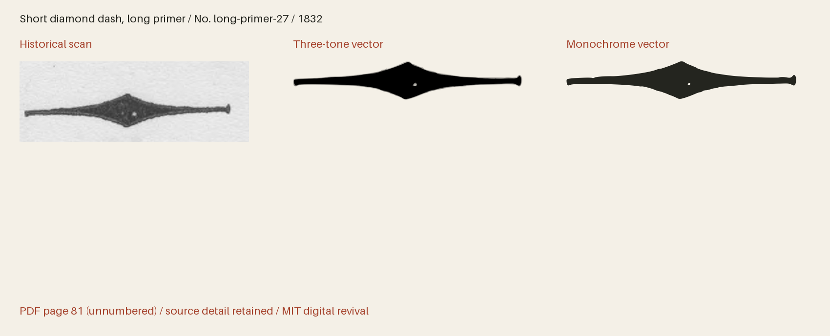 Historical scan beside the three-tone and monochrome vector revivals