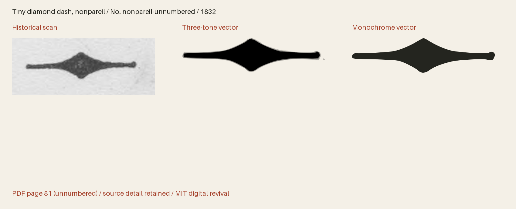 Historical scan beside the three-tone and monochrome vector revivals