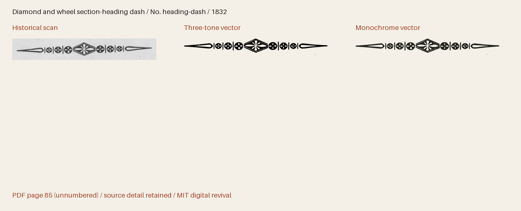 Historical scan beside the three-tone and monochrome vector revivals