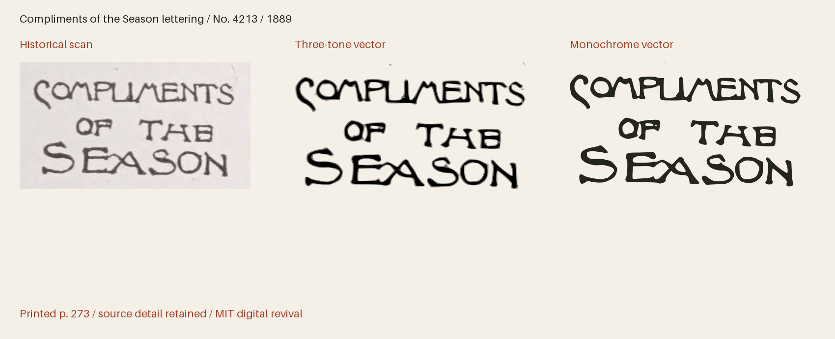 Historical scan beside the three-tone and monochrome vector revivals