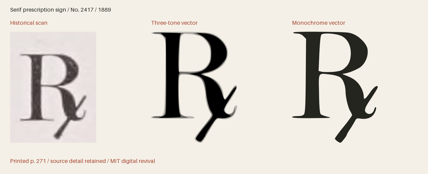 Historical scan beside the three-tone and monochrome vector revivals