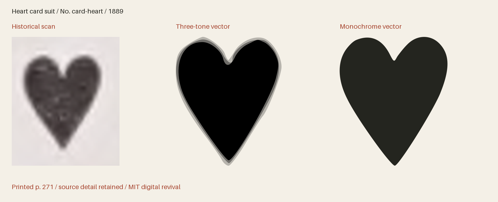 Historical scan beside the three-tone and monochrome vector revivals