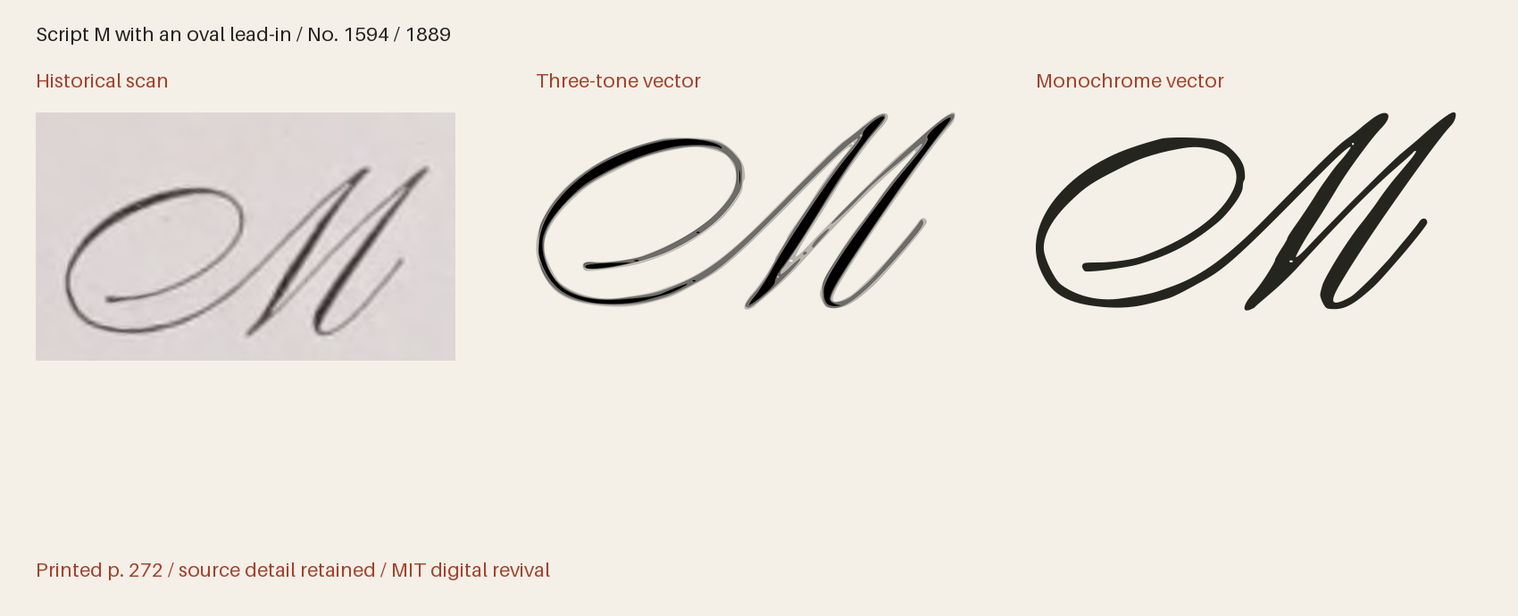 Historical scan beside the three-tone and monochrome vector revivals
