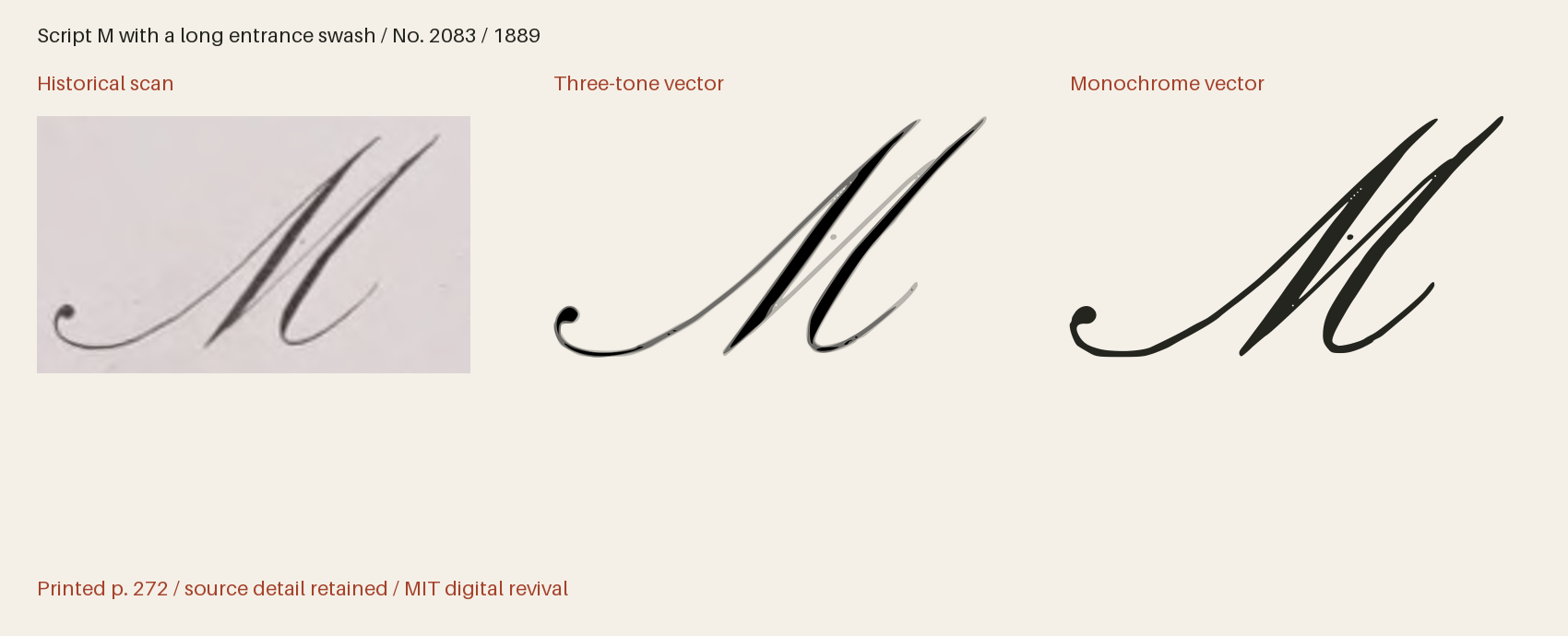Historical scan beside the three-tone and monochrome vector revivals